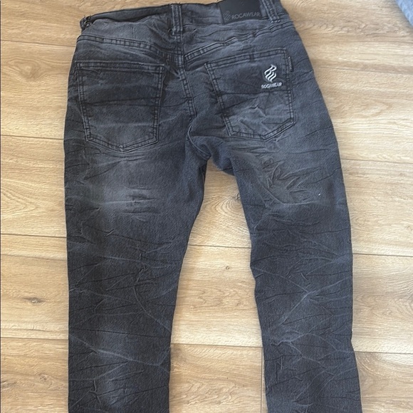 H&M Black Slim Jeans with Distressed Detailing - Picture 10 of 11